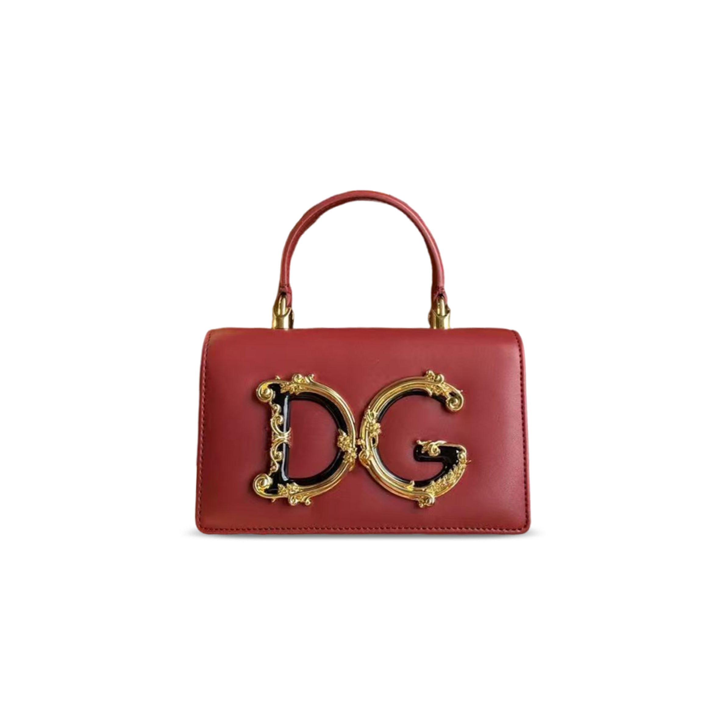 DOLCE GABBANA LEATHER SHOULDER BAG (18*10*5cm)